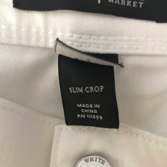 NWT WHITE HOUSE/BLACK MARKET "NOIR" SLIM CROP PANT - Picture 12 of 12
